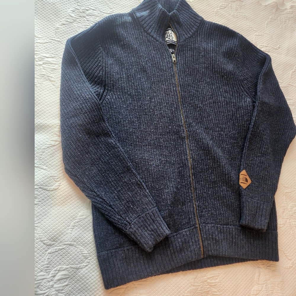 Men's Navy Full-Zip Sweater